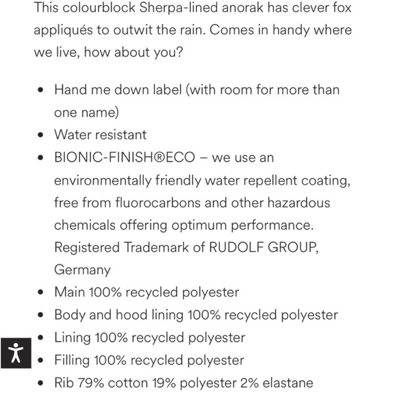 NWT Mini Boden Kids' High Pile Fleece Lined Fox Jacket Size 11-12Y 152 cm - Picture 8 of 8